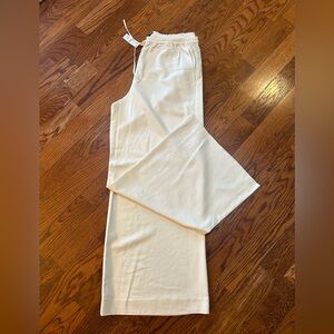J. Crew Stratus City Twill Wide-Leg Elastic Waist Pants